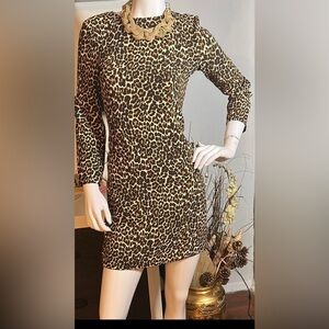 J Crew  s/m Leopard Print Dress $39 w/any necklace of ur choice! Firm on price!